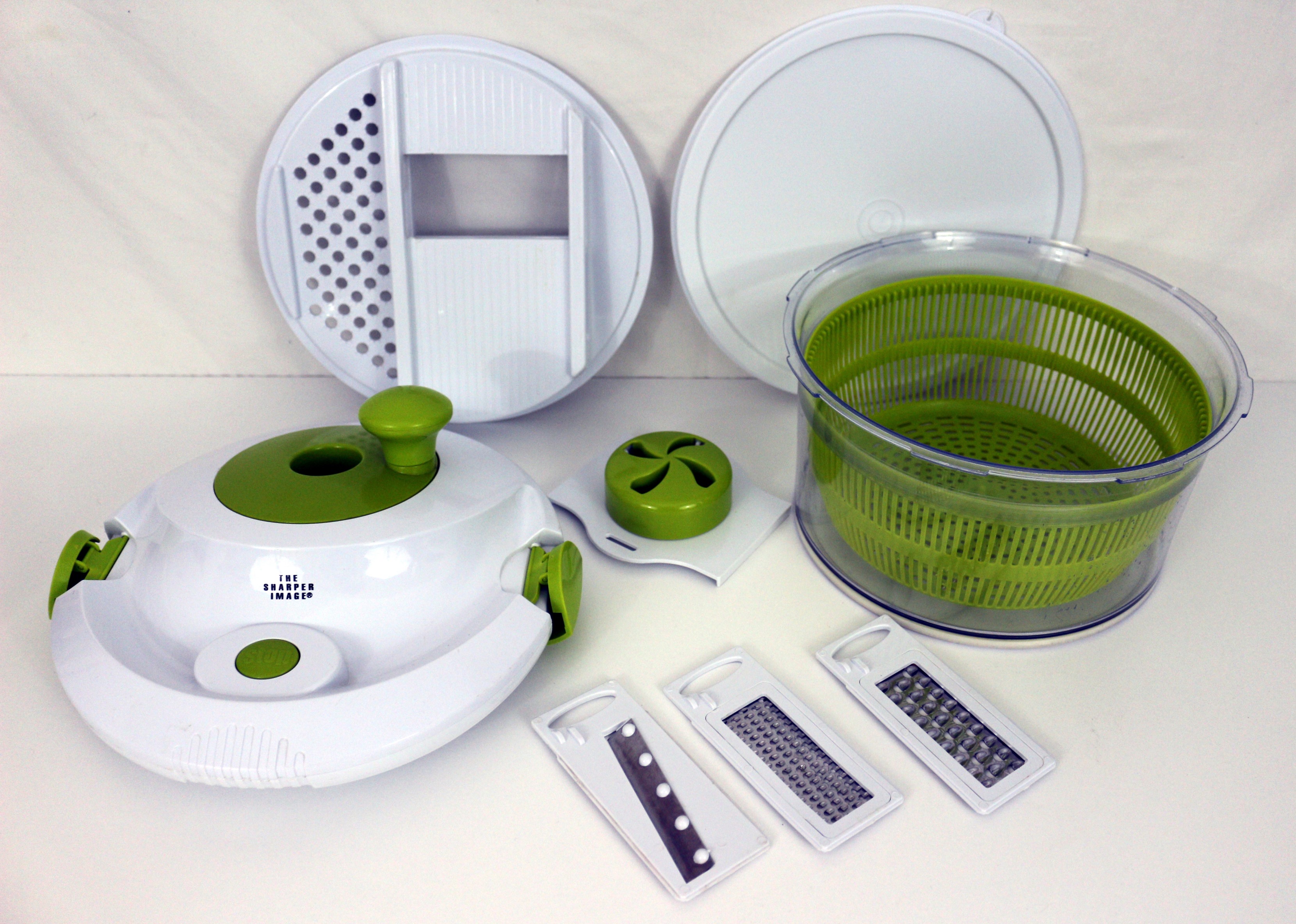 Sharper Image 5 in 1 Salad Spinner Mandoline Slicer CSO ESTATE SALES